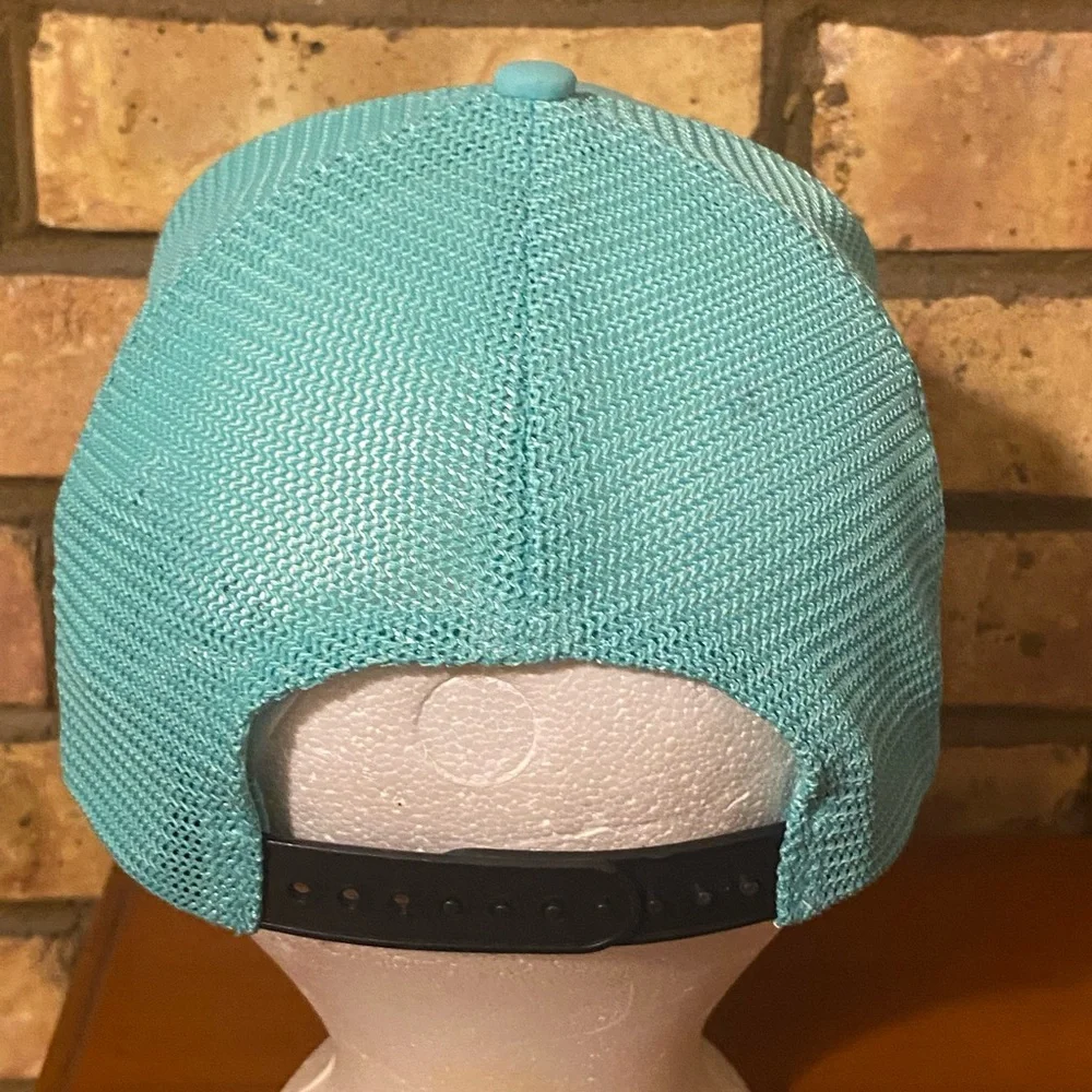 Men's Green Teal La Sportiva Italy Triangle Geometric Pattern‎ Snapback Hat